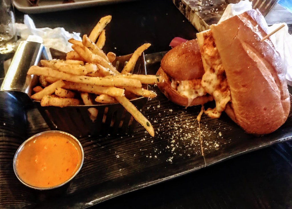 Chicken alla vodka sandwich. 