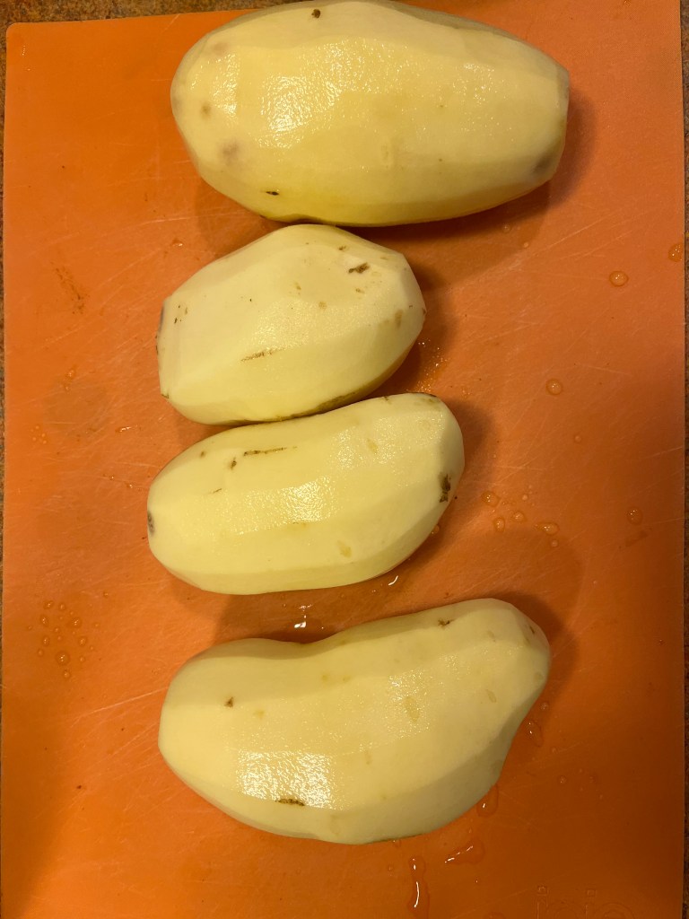 Peeled Russet Potatoes 